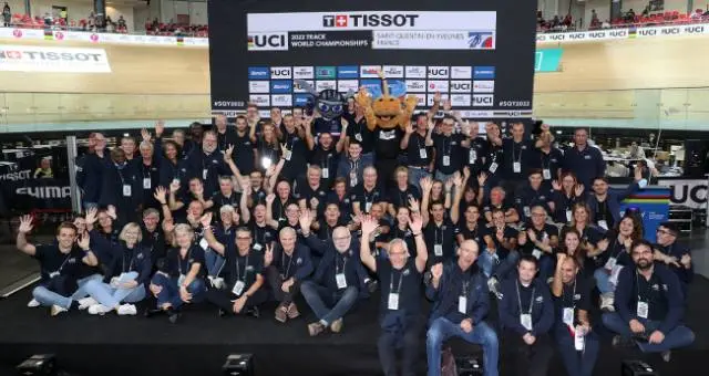 Bénévoles championnats du monde de cyclisme sur piste